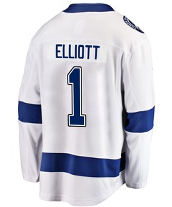 Tampa Bay Lightning Brian Elliott 1 Away 2022 Stanley Cup Final Breakaway Men Jersey - White