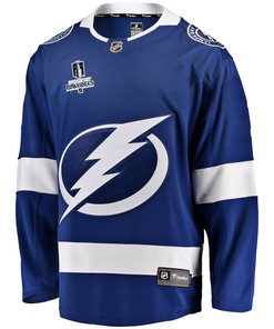 Tampa Bay Lightning Brian Elliott 1 Home 2022 Stanley Cup Playoffs Breakaway Men Jersey - Blue