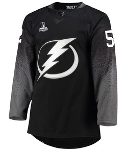 Tampa Bay Lightning Callan Foote 52 Alternate 2022 Stanley Cup Playoffs Breakaway Men Jersey - Black
