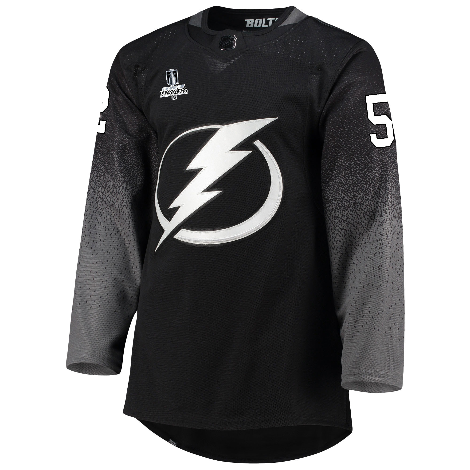 Tampa Bay Lightning Callan Foote 52 Alternate 2022 Stanley Cup Playoffs Breakaway Men Jersey - Black
