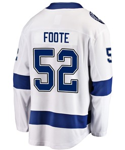 Tampa Bay Lightning Callan Foote 52 Away 2022 Stanley Cup Final Breakaway Men Jersey - White