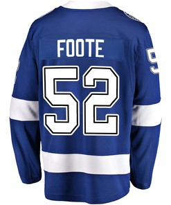 Tampa Bay Lightning Callan Foote 52 Home 2022 Stanley Cup Final Breakaway Men Jersey - Blue