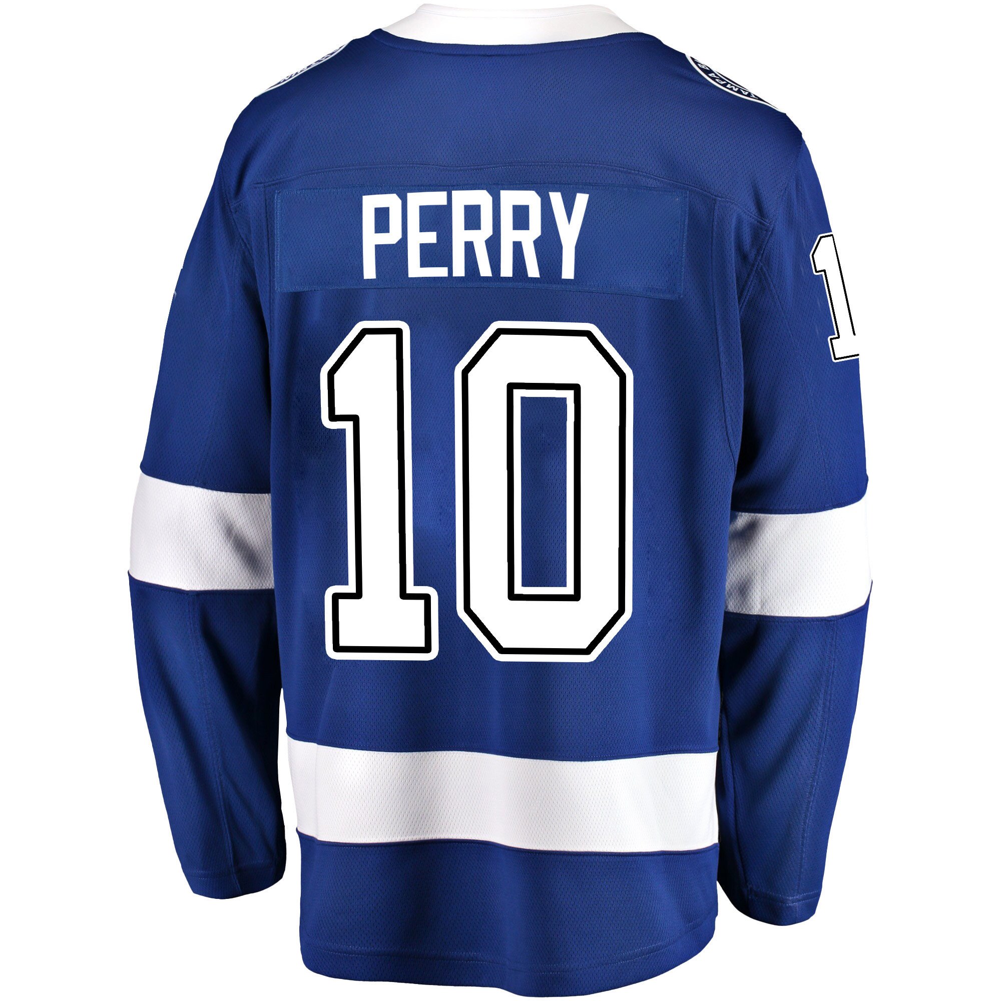 Tampa Bay Lightning Corey Perry 10 Home 2022 Stanley Cup Champions Breakaway Men Jersey - Blue