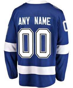 Tampa Bay Lightning Custom Home 2022 Stanley Cup Playoffs Breakaway Men Jersey - Blue