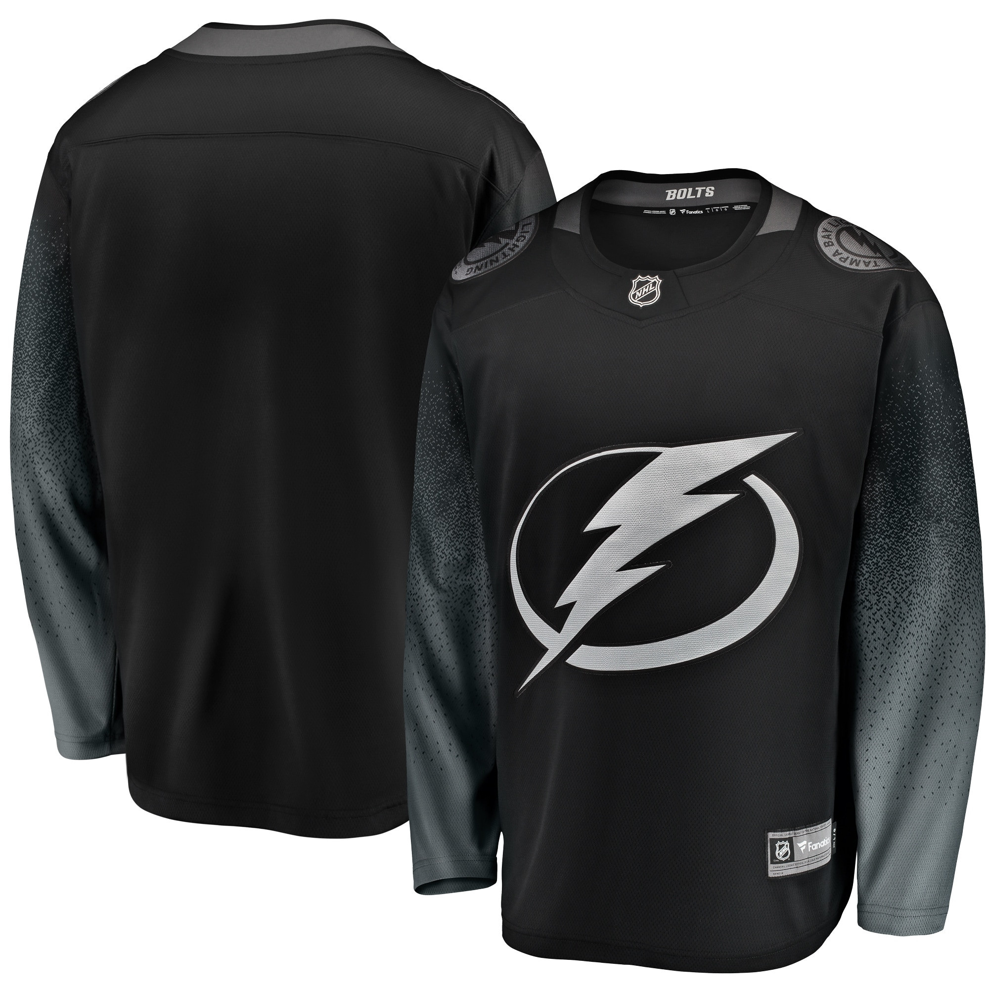 Tampa Bay Lightning Fanatics Branded Alternate Breakaway Jersey - Black Nhl