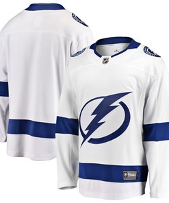 Tampa Bay Lightning Fanatics Branded Breakaway Away Jersey - White Nhl