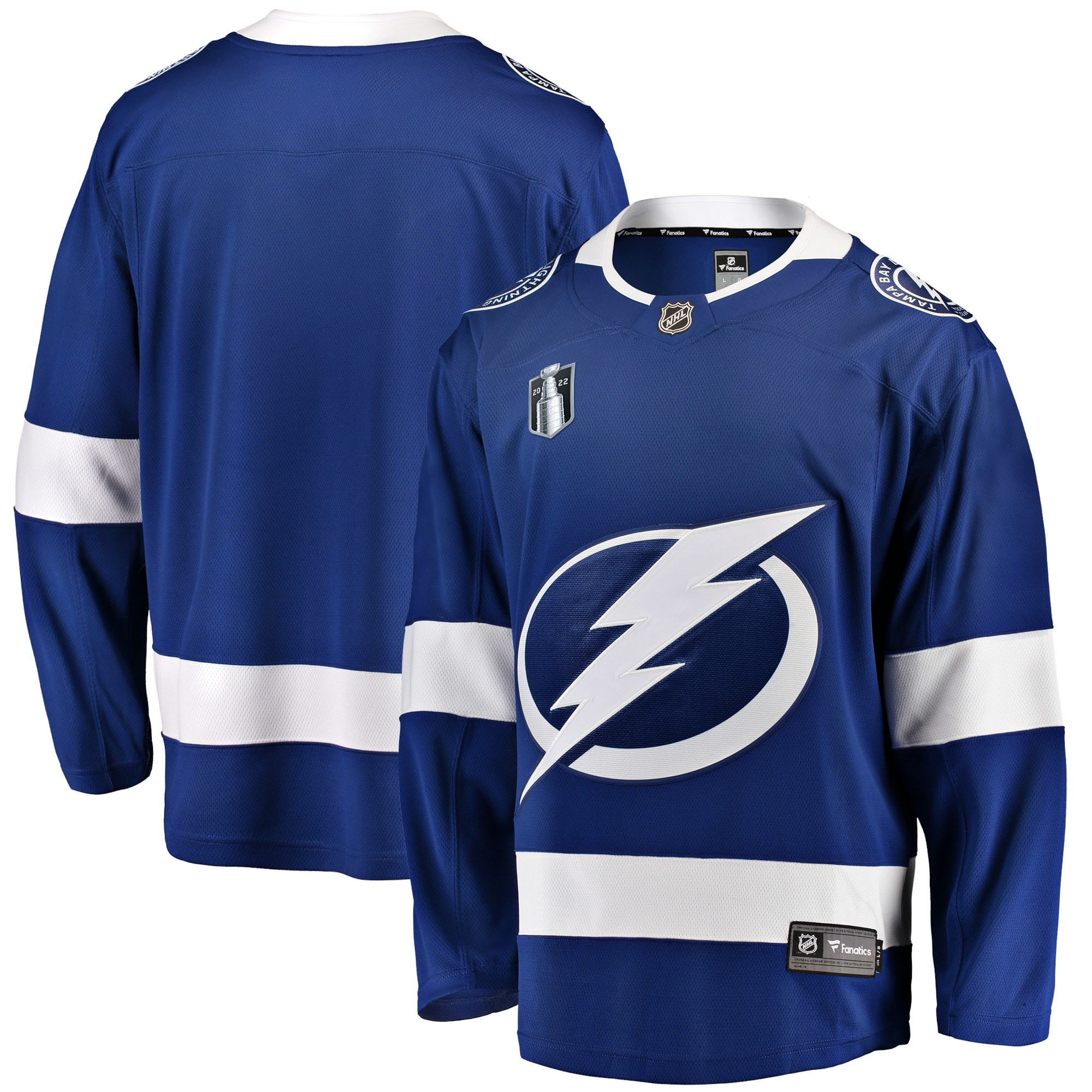Tampa Bay Lightning Fanatics Branded Home 2022 Stanley Cup Final Breakaway Jersey - Blue Nhl