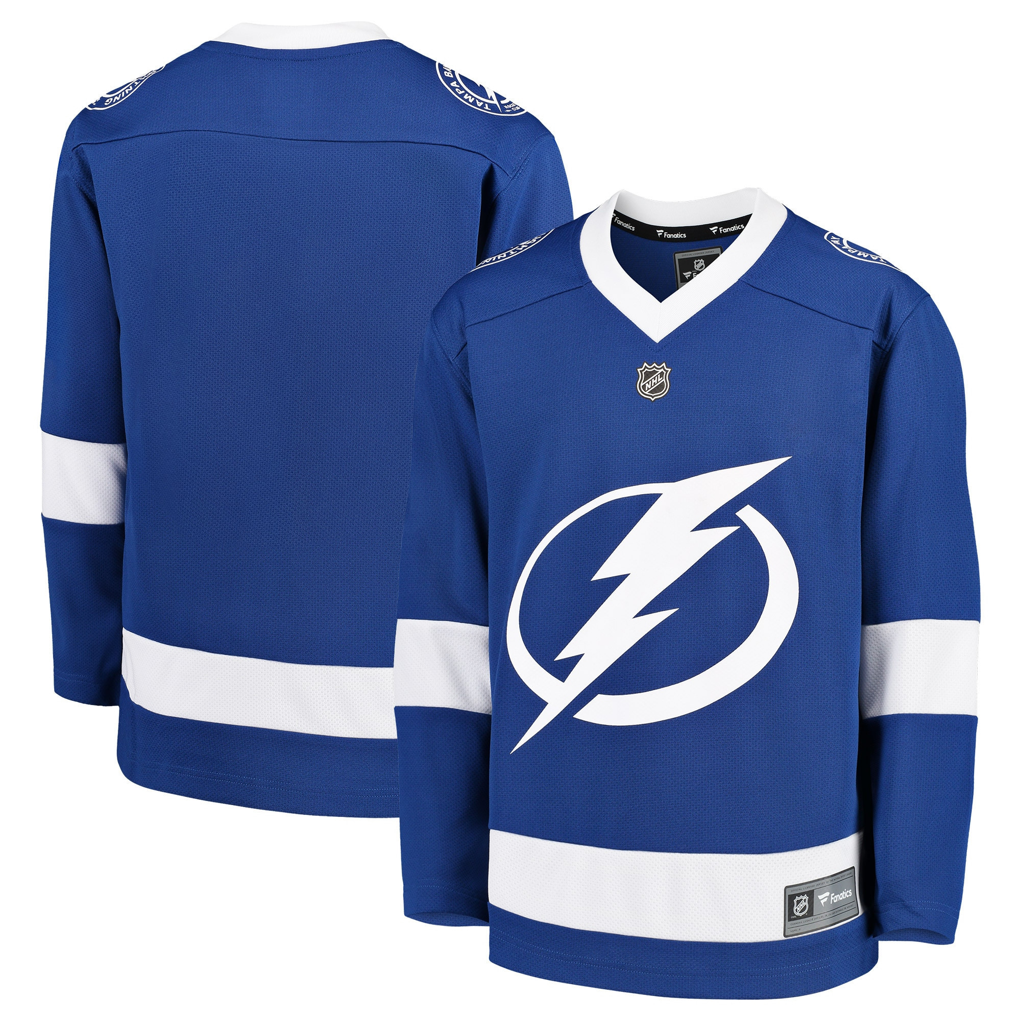 Tampa Bay Lightning Fanatics Branded Home Replica Blank Jersey - Blue Nhl