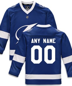 Tampa Bay Lightning Fanatics Branded Home Replica Custom Jersey - Blue Custom Jerseys Nhl