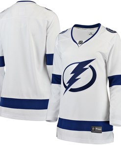 Tampa Bay Lightning Fanatics Branded Womens Away Breakaway Jersey - White Nhl
