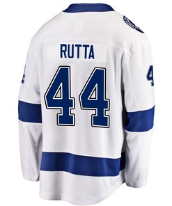Tampa Bay Lightning Jan Rutta 44 Away 2022 Stanley Cup Playoffs Breakaway Men Jersey - White