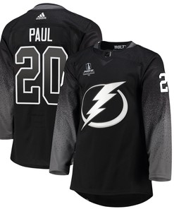 Tampa Bay Lightning Nick Paul 20 Alternate 2022 Stanley Cup Playoffs Breakaway Men Jersey - Black