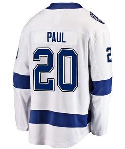 Tampa Bay Lightning Nick Paul 20 Away 2022 Stanley Cup Final Breakaway Men Jersey - White