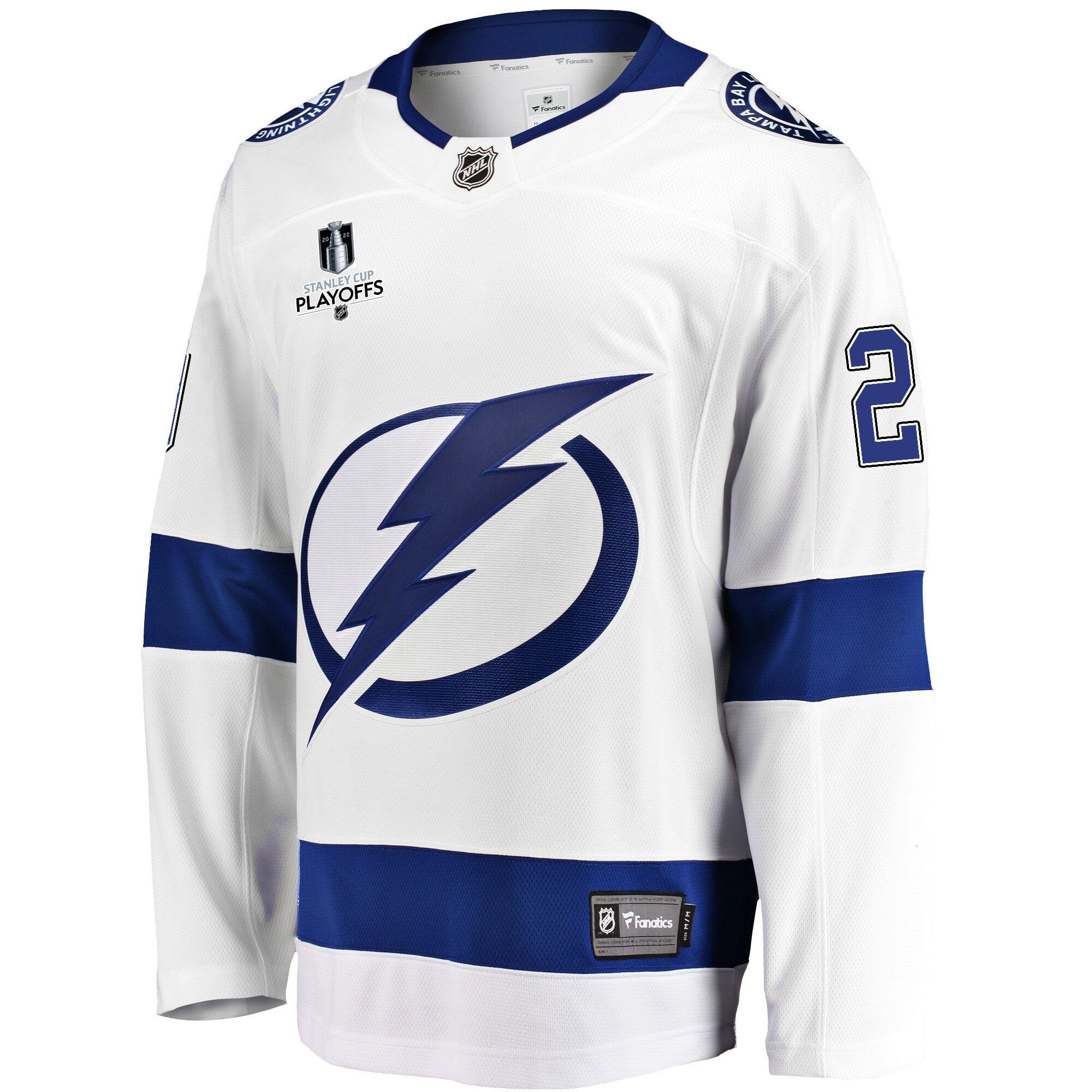 Tampa Bay Lightning Nick Paul 20 Away 2022 Stanley Cup Playoffs Breakaway Men Jersey - White