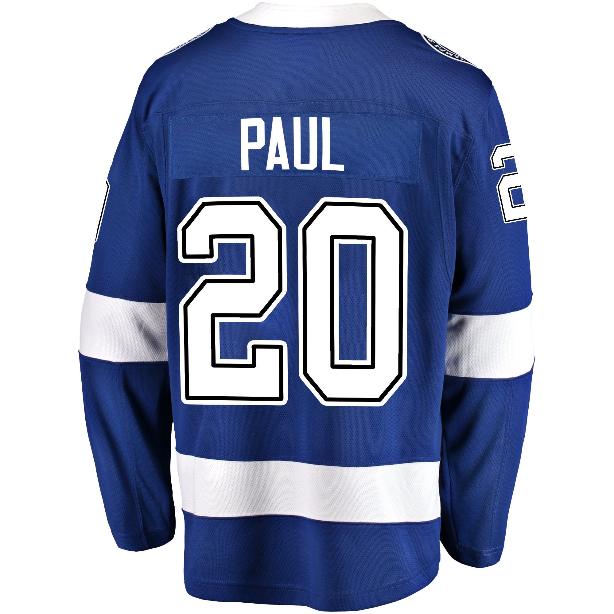 Tampa Bay Lightning Nick Paul 20 Home 2022 Stanley Cup Champions Breakaway Men Jersey - Blue