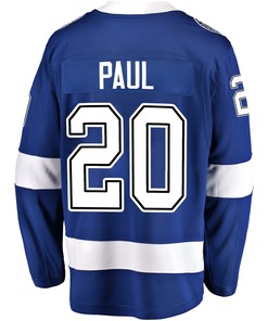 Tampa Bay Lightning Nick Paul 20 Home 2022 Stanley Cup Final Breakaway Men Jersey - Blue