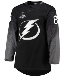 Tampa Bay Lightning Nikita Kucherov 86 Alternate 2022 Stanley Cup Champions Breakaway Men Jersey - Black