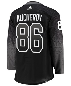 Tampa Bay Lightning Nikita Kucherov 86 Alternate 2022 Stanley Cup Playoffs Breakaway Men Jersey - Black