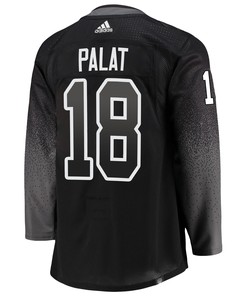 Tampa Bay Lightning Ondrej Palat 18 Alternate 2022 Stanley Cup Playoffs Breakaway Men Jersey - Black