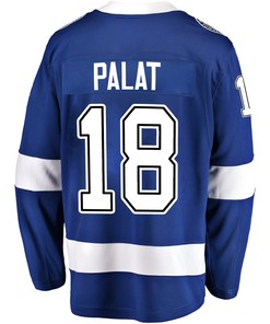 Tampa Bay Lightning Ondrej Palat 18 Home 2022 Stanley Cup Final Breakaway Men Jersey - Blue