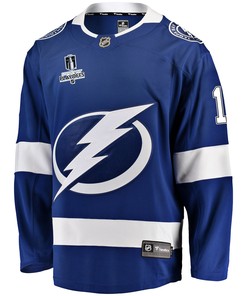 Tampa Bay Lightning Ondrej Palat 18 Home 2022 Stanley Cup Playoffs Breakaway Men Jersey - Blue