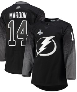 Tampa Bay Lightning Patrick Maroon 14 Alternate 2022 Stanley Cup Champions Breakaway Men Jersey - Black