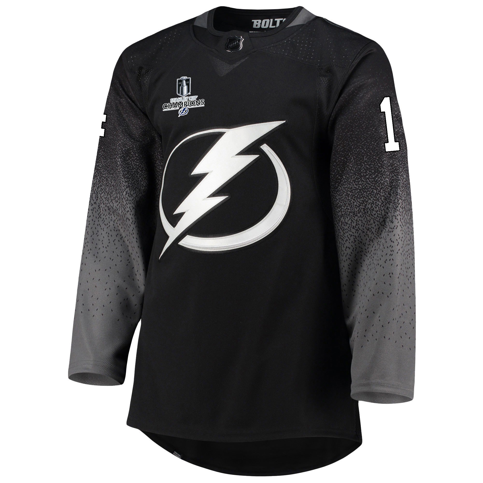 Tampa Bay Lightning Patrick Maroon 14 Alternate 2022 Stanley Cup Champions Breakaway Men Jersey - Black