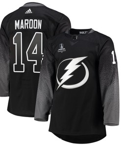 Tampa Bay Lightning Patrick Maroon 14 Alternate 2022 Stanley Cup Playoffs Breakaway Men Jersey - Black
