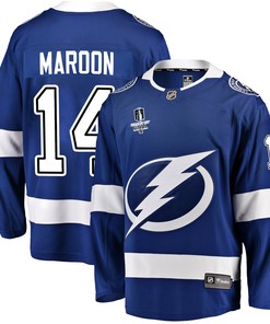 Tampa Bay Lightning Patrick Maroon 14 Away 2022 Stanley Cup Final Breakaway Men Jersey - White