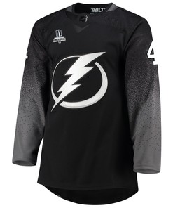 Tampa Bay Lightning Pierre-Edouard Bellemare 41 Alternate 2022 Stanley Cup Playoffs Breakaway Men Jersey - Black
