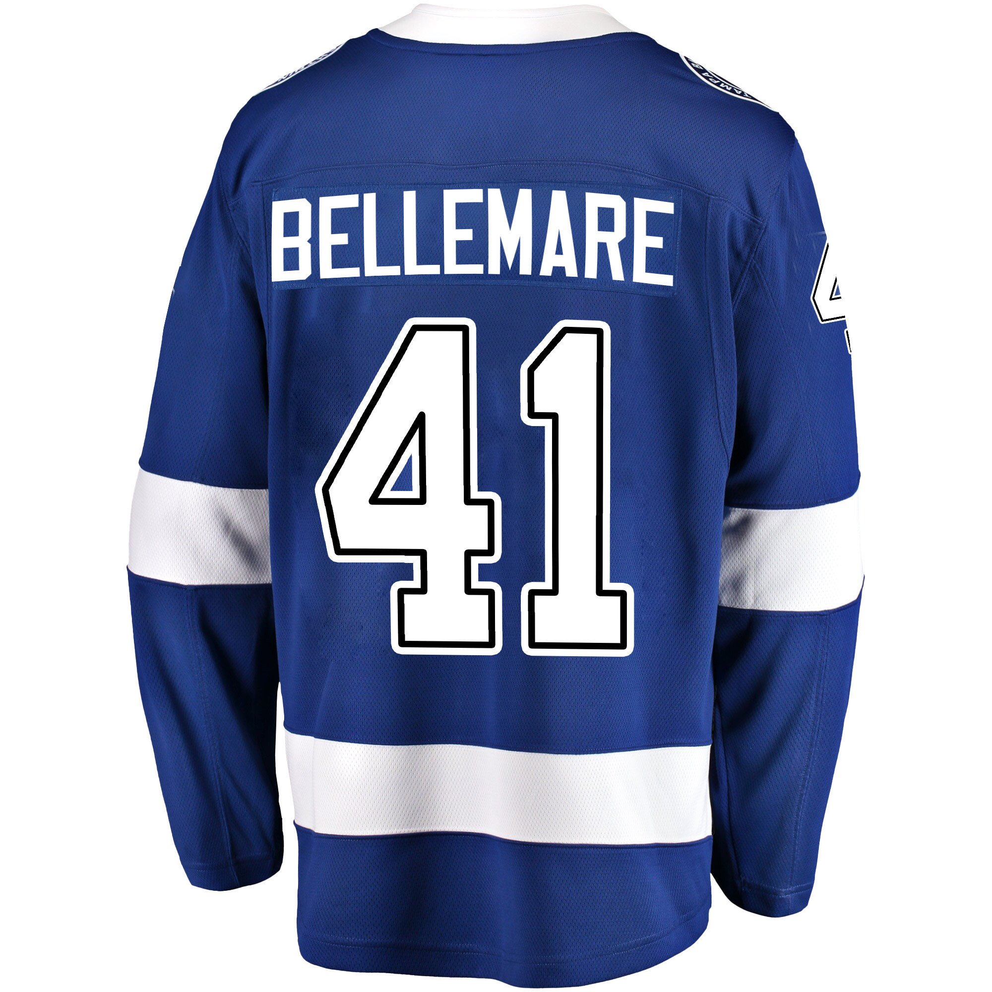 Tampa Bay Lightning Pierre-Edouard Bellemare 41 Home 2022 Stanley Cup Final Breakaway Men Jersey - Blue