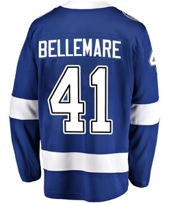 Tampa Bay Lightning Pierre-Edouard Bellemare 41 Home 2022 Stanley Cup Playoffs Breakaway Men Jersey - Blue