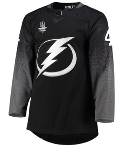 Tampa Bay Lightning Pierre-Edouard Bellemare 41 alternate 2022 Stanley Cup Final Breakaway Men Jersey - black