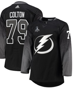 Tampa Bay Lightning Ross Colton 79 Alternate 2022 Stanley Cup Playoffs Breakaway Men Jersey - Black