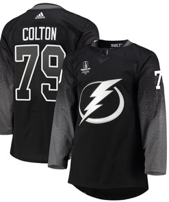 Tampa Bay Lightning Ross Colton 79 alternate 2022 Stanley Cup Final Breakaway Men Jersey - black