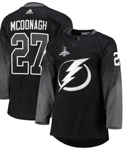 Tampa Bay Lightning Ryan McDonagh 27 Alternate 2022 Stanley Cup Champions Breakaway Men Jersey - Black