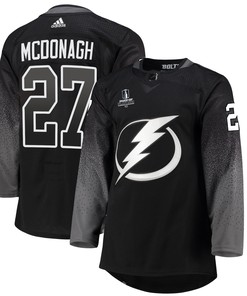 Tampa Bay Lightning Ryan McDonagh 27 Alternate 2022 Stanley Cup Playoffs Breakaway Men Jersey - Black
