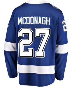 Tampa Bay Lightning Ryan McDonagh 27 Home 2022 Stanley Cup Champions Breakaway Men Jersey - Blue