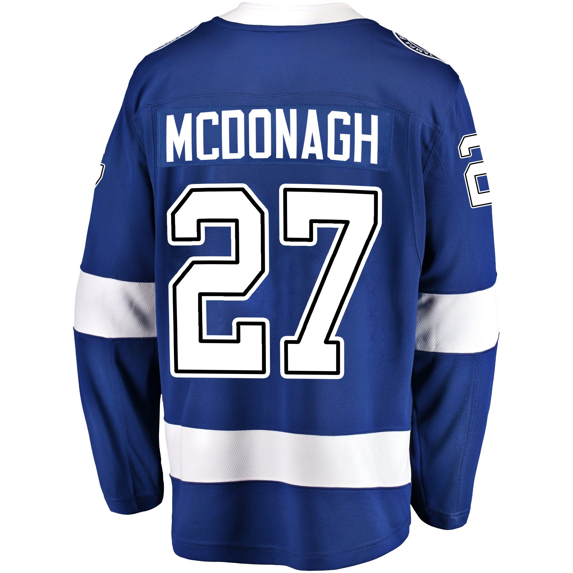 Tampa Bay Lightning Ryan McDonagh 27 Home 2022 Stanley Cup Champions Breakaway Men Jersey - Blue