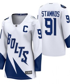 Tampa Bay Lightning Steven Stamkos 2022 Stadium Series Women White Jersey Jersey