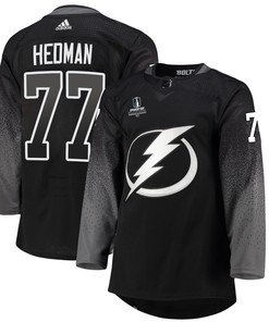 Tampa Bay Lightning Victor Hedman 77 Alternate 2022 Stanley Cup Playoffs Breakaway Men Jersey - Black