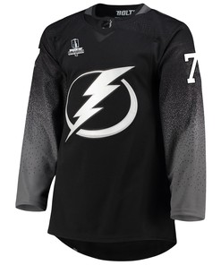 Tampa Bay Lightning Victor Hedman 77 Alternate 2022 Stanley Cup Playoffs Breakaway Men Jersey - Black