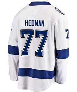 Tampa Bay Lightning Victor Hedman 77 Away 2022 Stanley Cup Final Breakaway Men Jersey - White