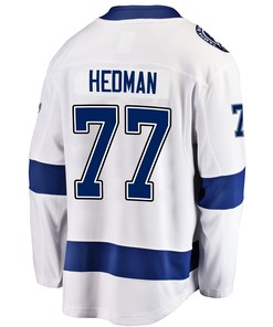 Tampa Bay Lightning Victor Hedman 77 Away 2022 Stanley Cup Playoffs Breakaway Men Jersey - White