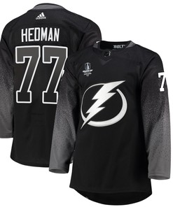 Tampa Bay Lightning Victor Hedman 77 alternate 2022 Stanley Cup Final Breakaway Men Jersey - black