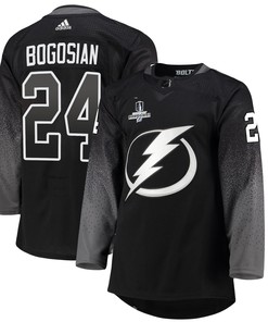 Tampa Bay Lightning Zach Bogosian 24 Alternate 2022 Stanley Cup Champions Breakaway Men Jersey - Black