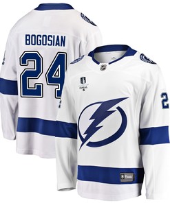 Tampa Bay Lightning Zach Bogosian 24 Away 2022 Stanley Cup Final Breakaway Men Jersey - White