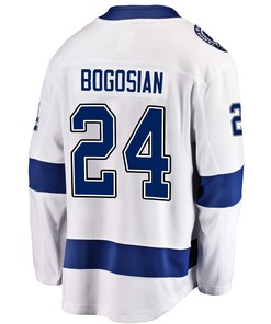 Tampa Bay Lightning Zach Bogosian 24 Away 2022 Stanley Cup Playoffs Breakaway Men Jersey - White