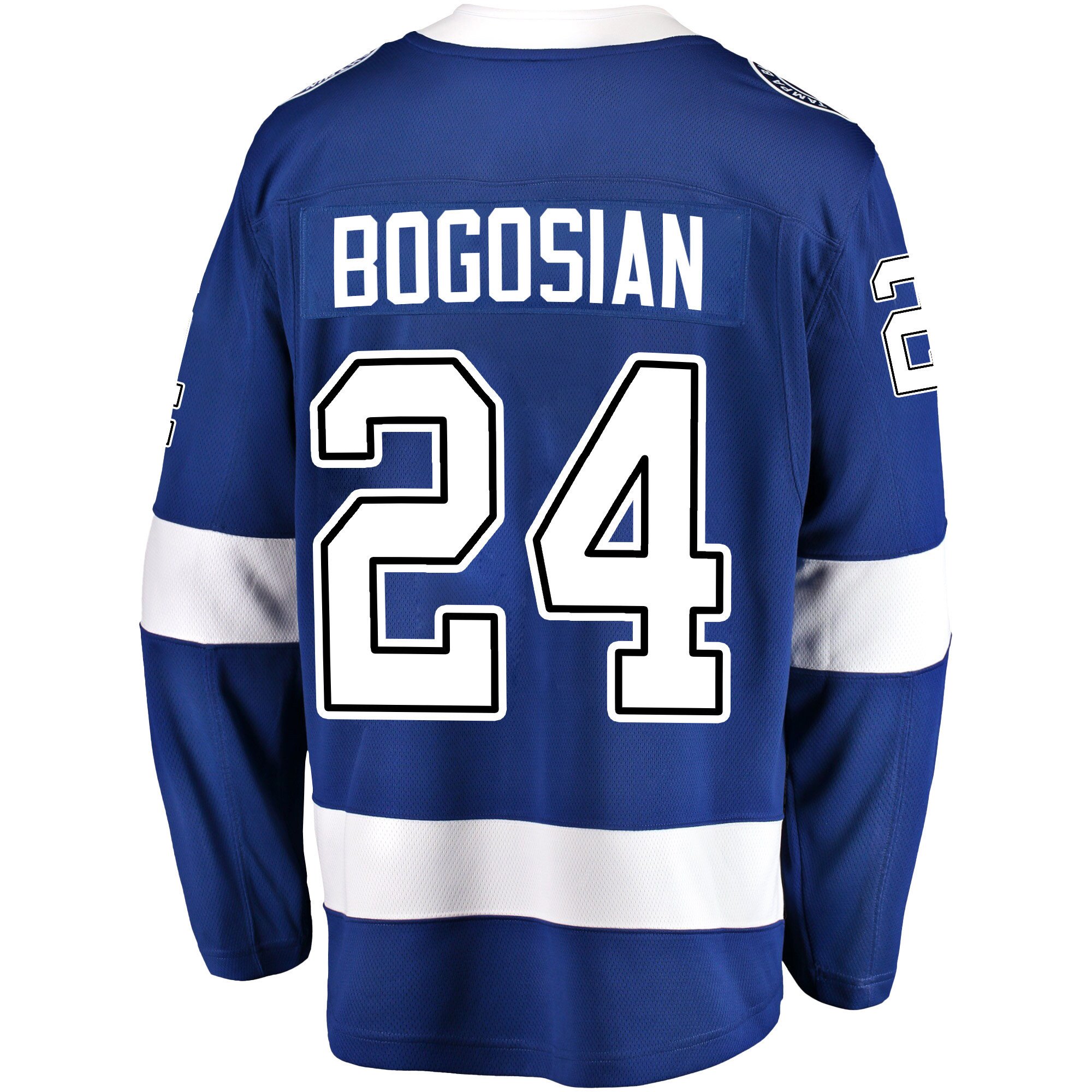 Tampa Bay Lightning Zach Bogosian 24 Home 2022 Stanley Cup Champions Breakaway Men Jersey - Blue