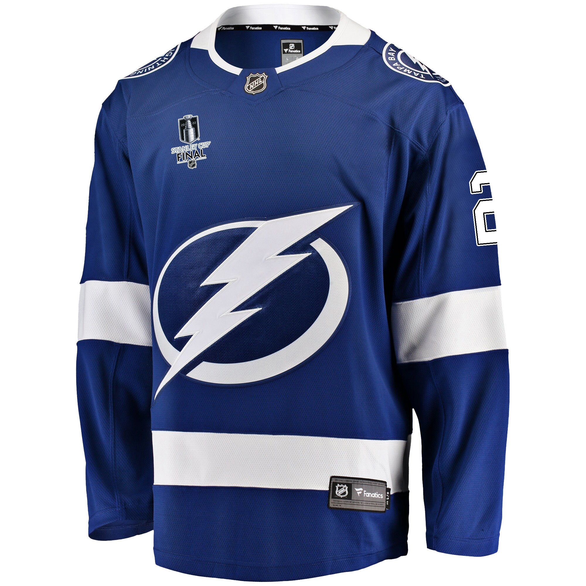 Tampa Bay Lightning Zach Bogosian 24 Home 2022 Stanley Cup Final Breakaway Men Jersey - Blue